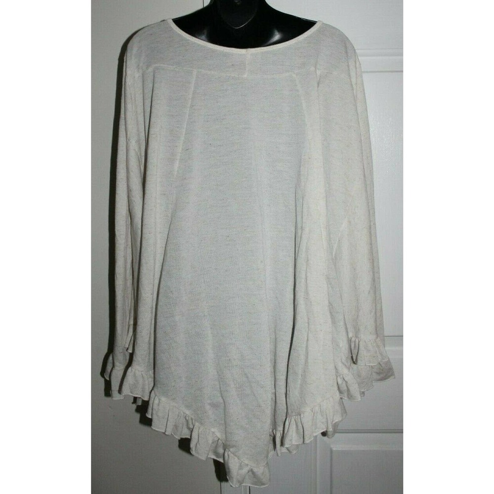 Basically Me Medium Large M/L Ruffle Pull Over Top - Picture 5 of 6